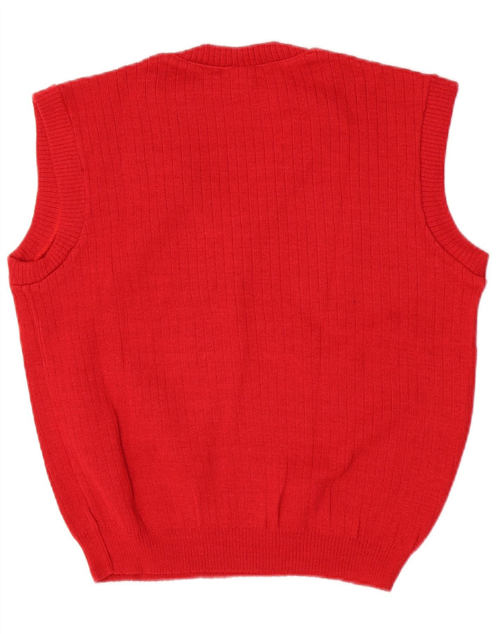 Vintage Womens Vest Tank Top EU 46 XL Red