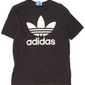 Adidas Herre grafisk T-shirt Top Medium Sort Bomuld