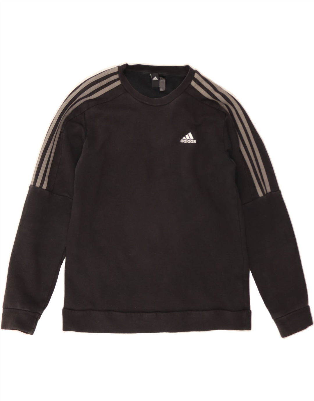 ADIDAS Mens Sweatshirt Jumper Small Black Cotton Vintage Adidas and Second-Hand Adidas from Messina Hembry 