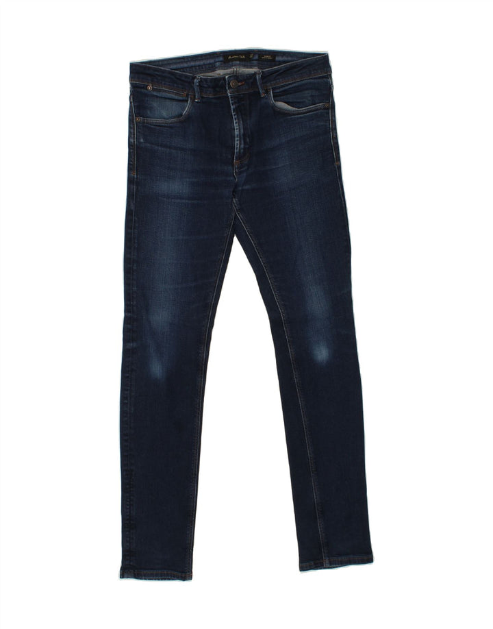 MASSIMO DUTTI Womens Slim Jeans W27 L33 Navy Blue Vintage Massimo Dutti and Second-Hand Massimo Dutti from Messina Hembry 