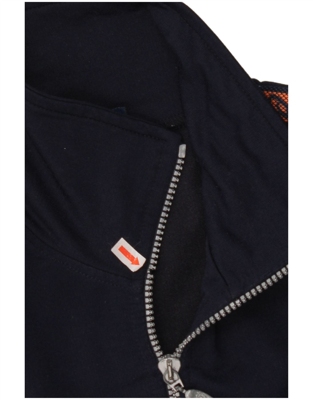 ASICS Mens Graphic Zip Neck Pullover Tracksuit Top Medium Navy Blue