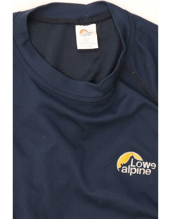 T-shirt da uomo Lowe Alpine Top Small in poliestere blu navy