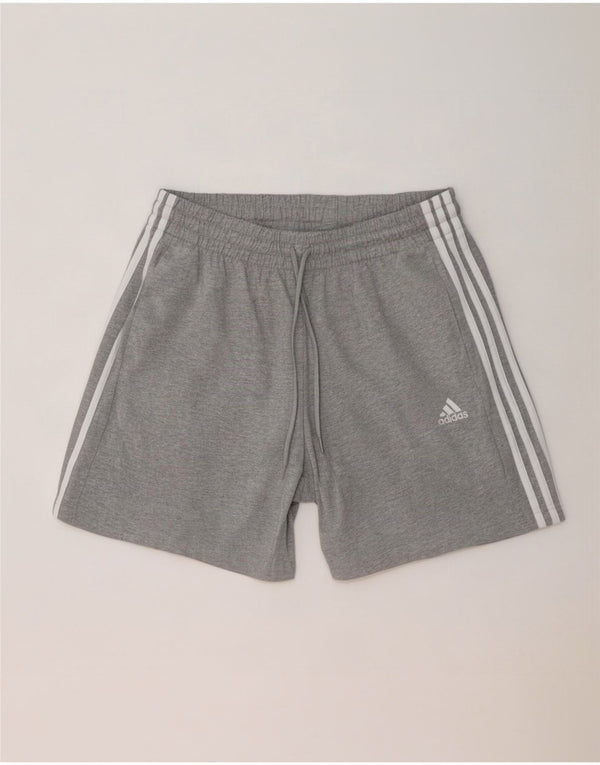 Adidas Mens Sport Shorts Large Grey Flecked Cotton
