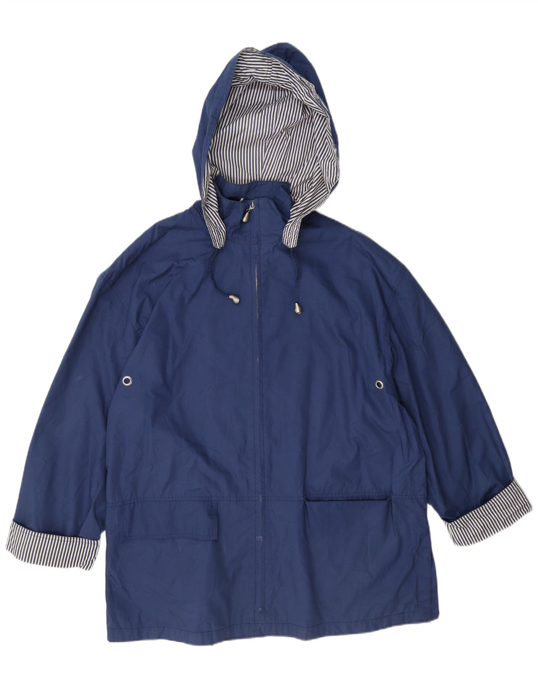 Giacca antipioggia con cappuccio Marks & Spencer da donna St. Michael UK 14 grande blu