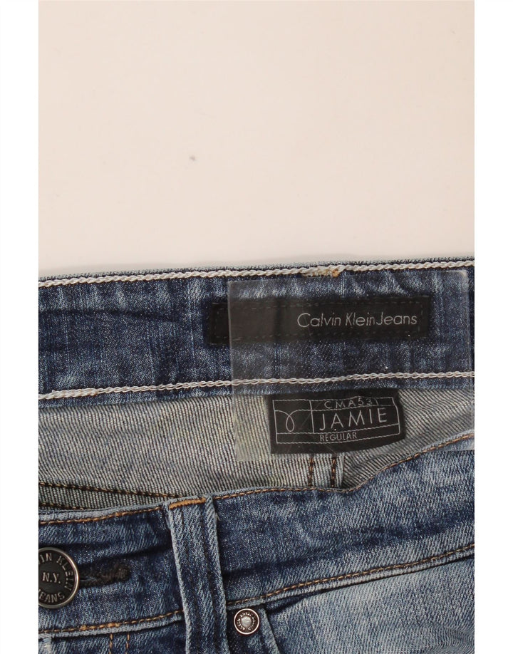 CALVIN KLEIN Womens Jamie Straight Jeans W32 L33 Blue