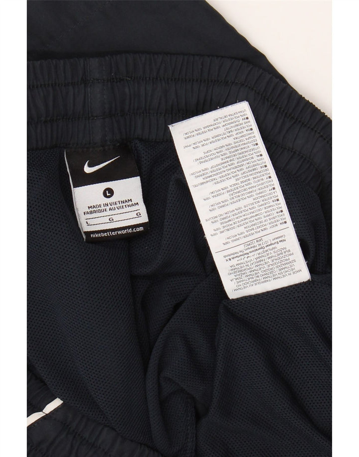 NIKE Grafiske sportsshorts til mænd, store marineblå polyester