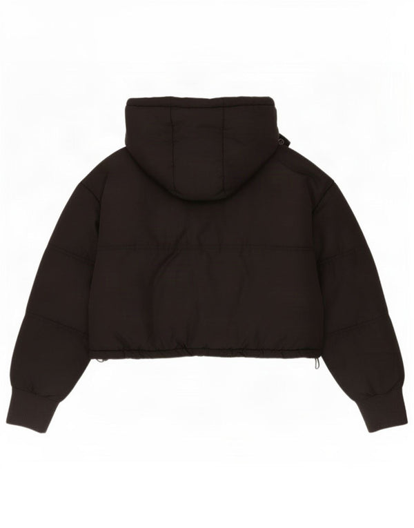 Topshop Chaqueta Acolchada Extragrande con Capucha para Mujer UK 8 Small Negro