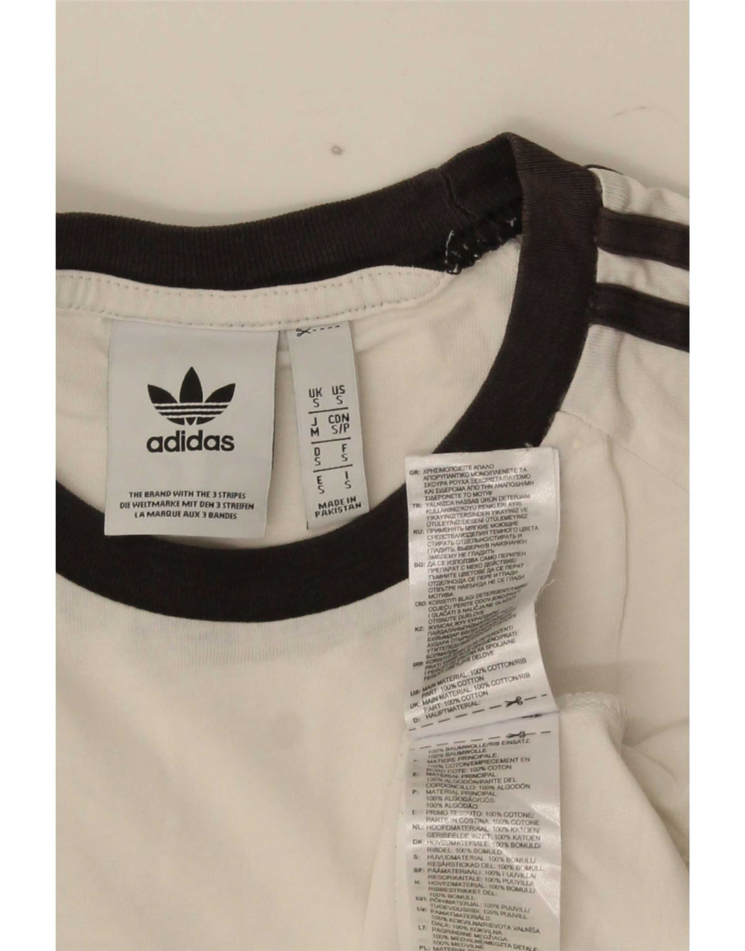 Adidas Herre T-Shirt Top Lille Hvid Bomuld