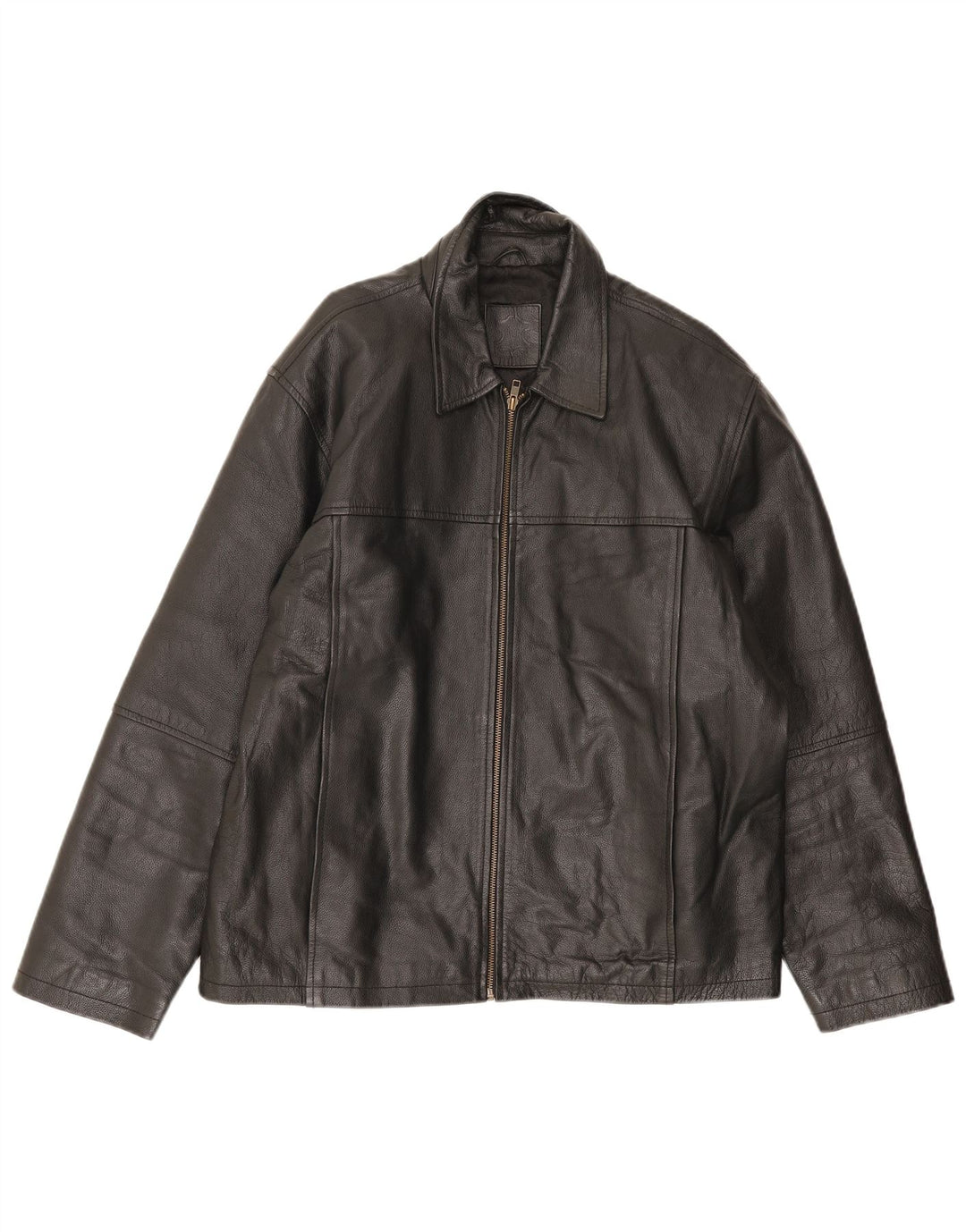 Jaqueta de couro masculina St. Bernard UK 41 grande preta