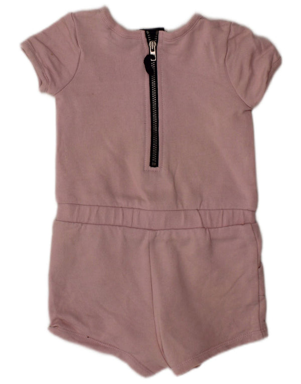 TOMMY HILFIGER Baby Girls Playsuit 6-9 μηνών Ροζ ριγέ βαμβακερό
