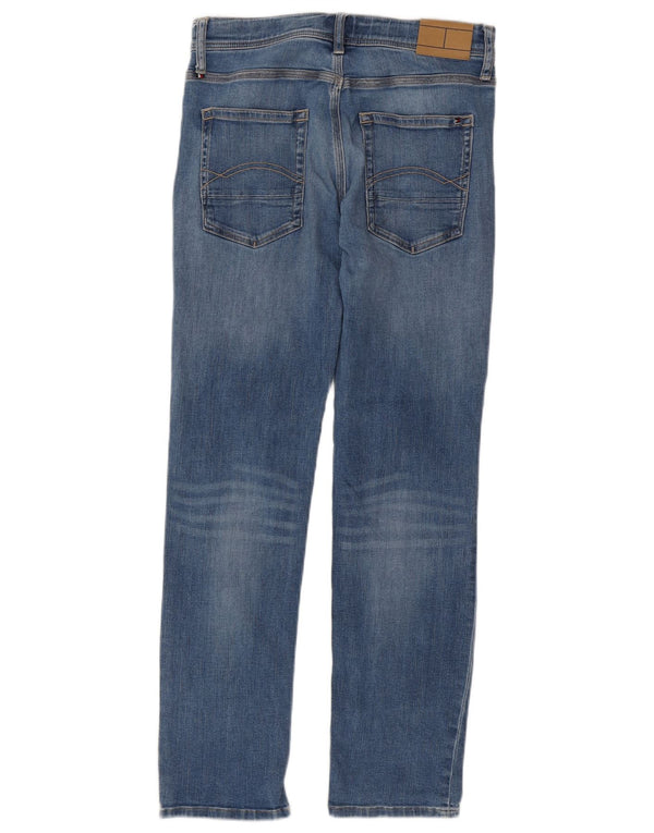Tommy Hilfiger Meninos Jeans Slim 13-14 Anos W28 L29 Azul Algodão