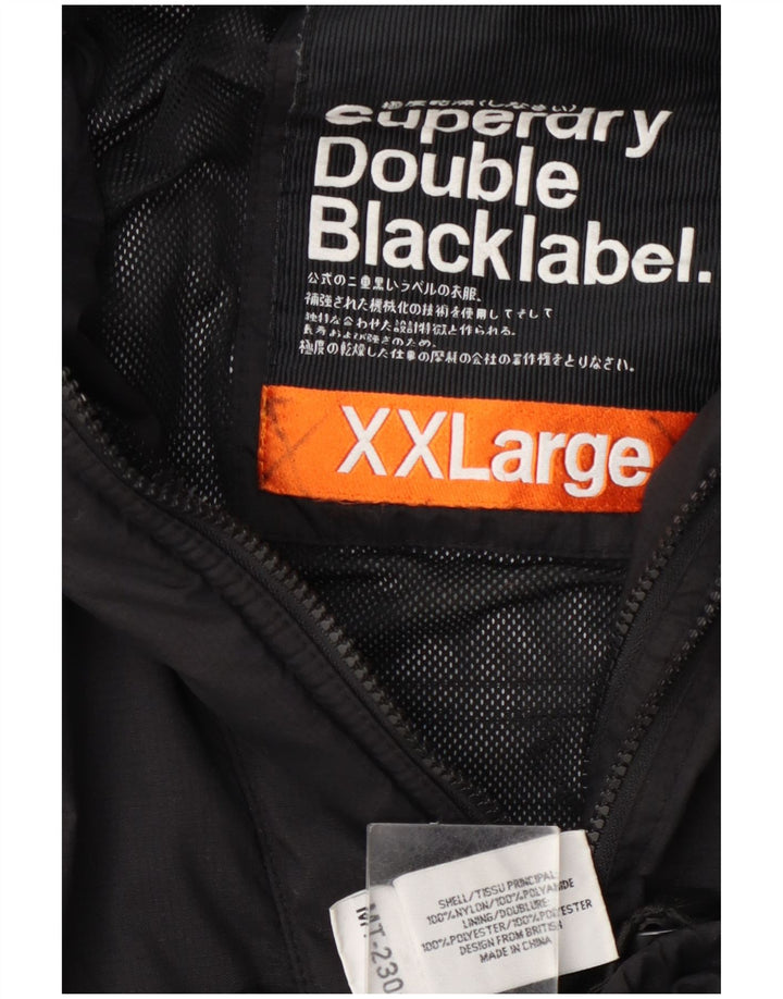 Jachetă de ploaie Superdry pentru femei UK 20 2XL Nylon negru