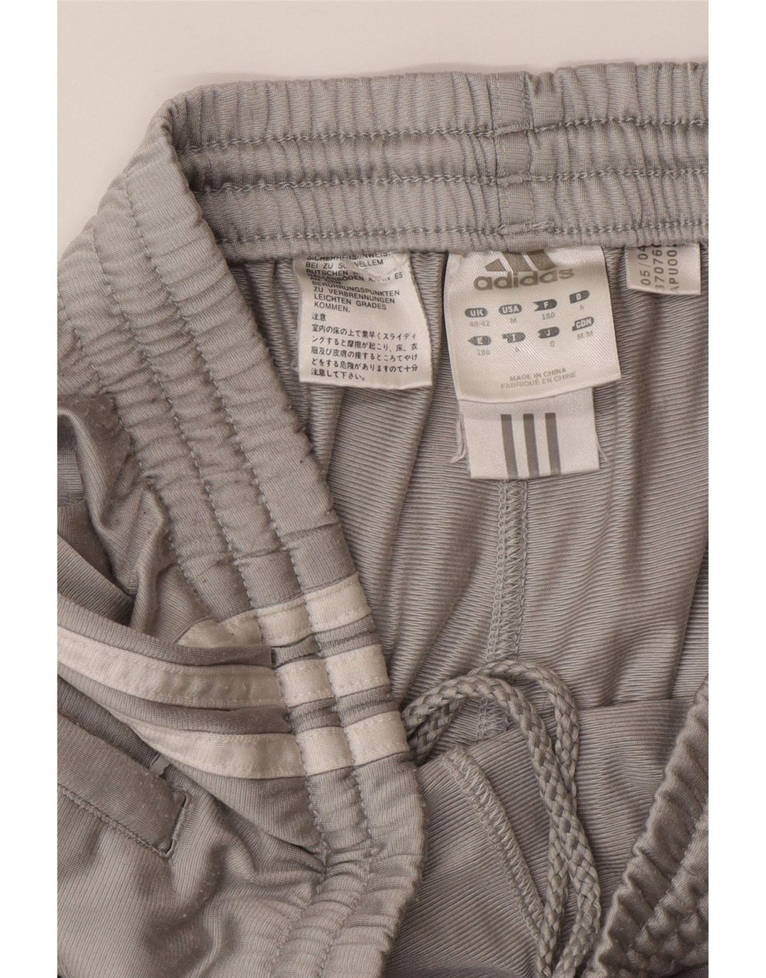ADIDAS Mens Tracksuit Trousers UK 40/42 Medium  Grey Polyester