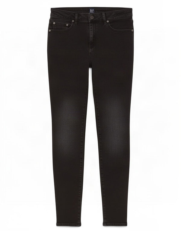 Gap Womens Curvy Skinny Jeans W28 L28 Sort bomuld