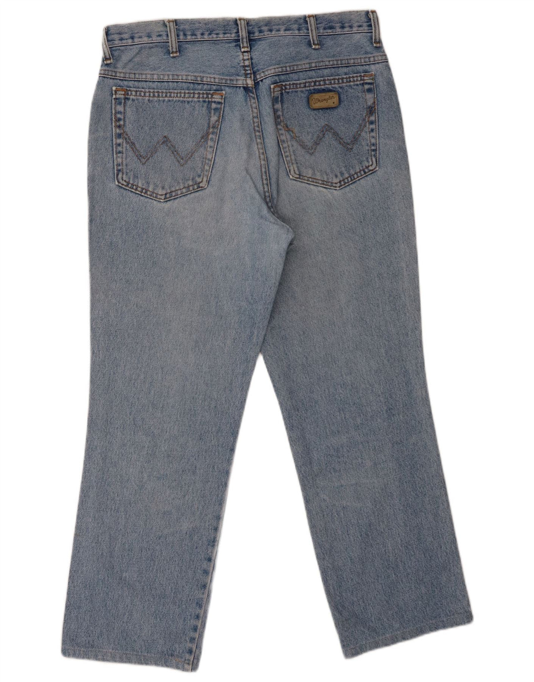 Wrangler Mens Texas Straight Jeans W35 L27 Blue Cotton