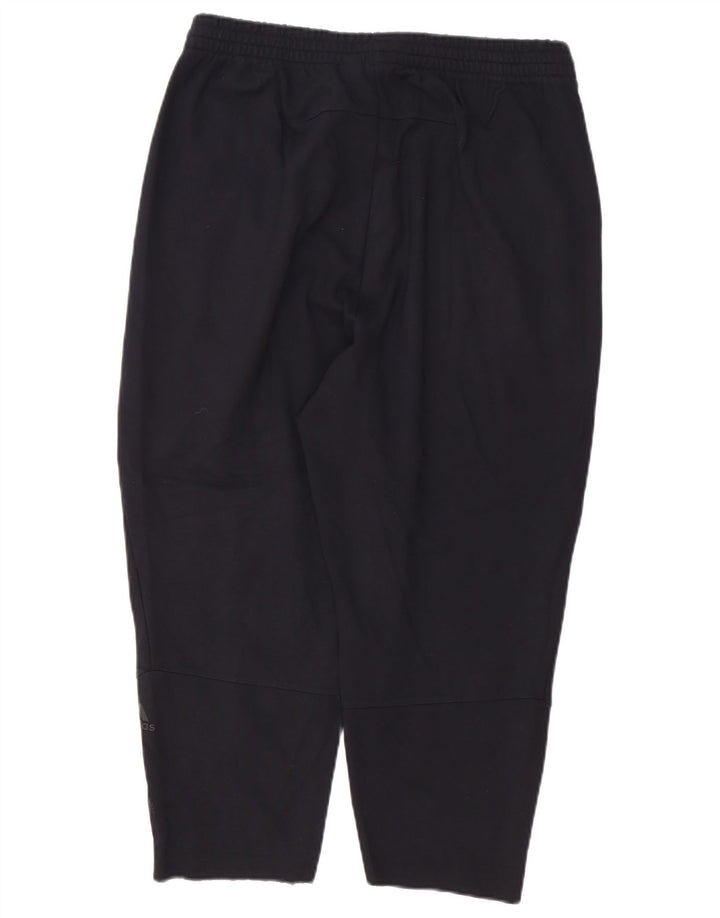 Adidas Mens Tracksuit Trousers Large Black Cotton