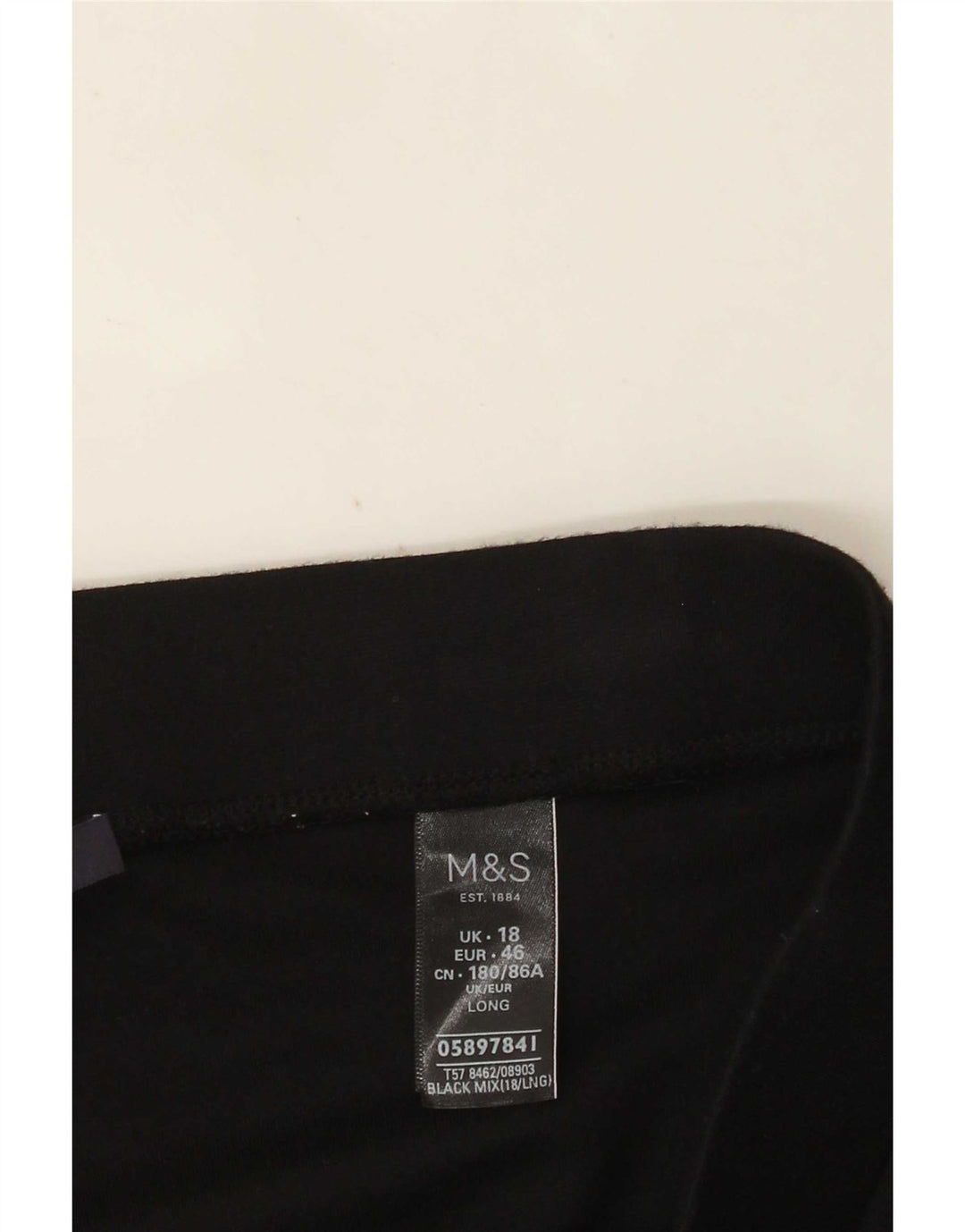 Marks & Spencer Dame Leggings UK 18 XL Sort Viscose