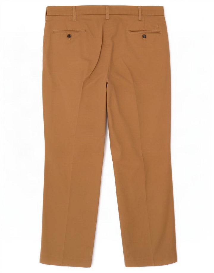 Dockers Mens Classic Fit Chino Trousers W42 L32 Beige Polyester