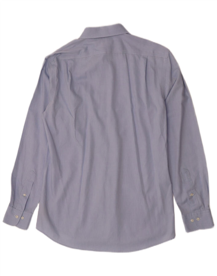 Ralph Lauren Mens Fitted Shirt Size 15 1/2 39 Medium Blue Cotton
