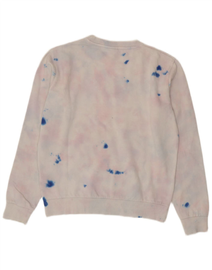 Ellesse Womens Oversized Sweatshirt Jumper UK 8 Small Multicolor Tie Dye