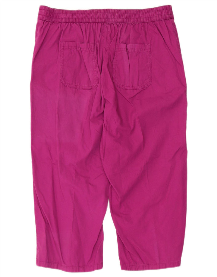 Marks & Spencer Dame Capri Bukser UK 12 Medium W30 L18 Lilla