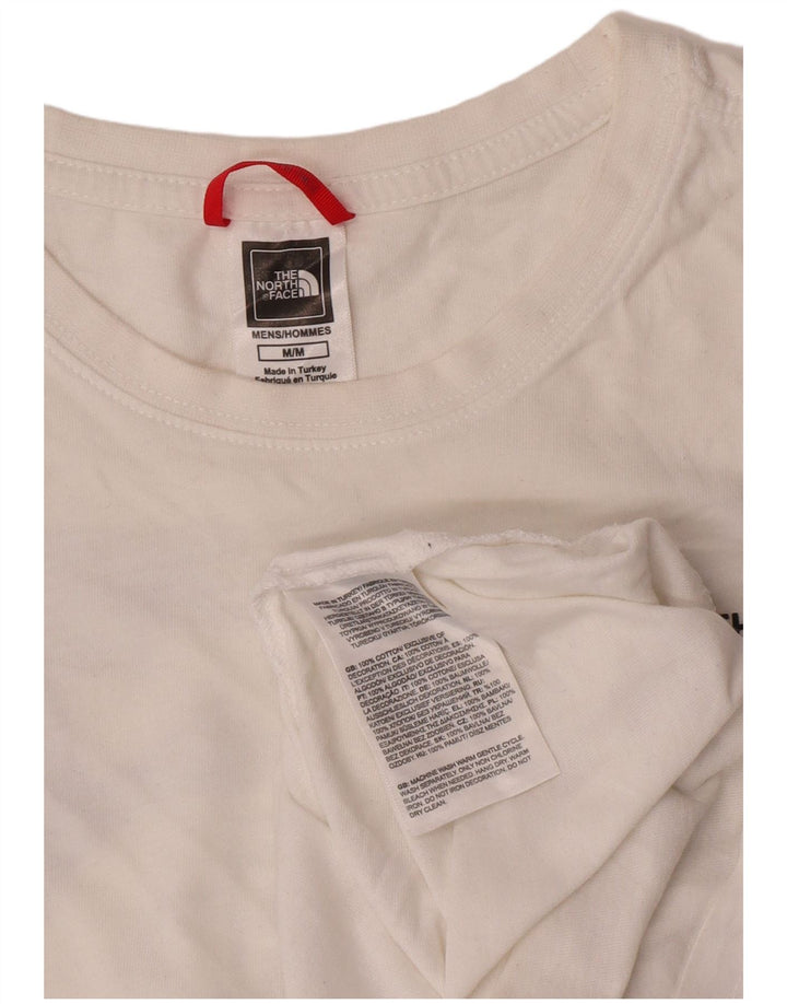 The North Face Mens Graphic T-Shirt Top Medium White Cotton