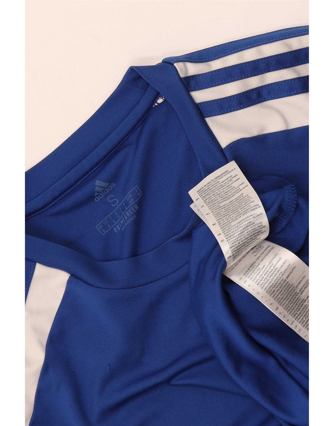 Adidas Mens Aeroready T-Shirt Top Small Blue Colourblock Polyester