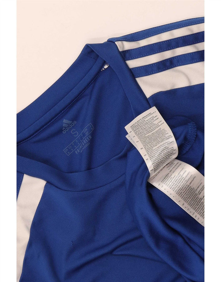 Adidas Mens Aeroready T-Shirt Top Small Blue Colourblock Polyester
