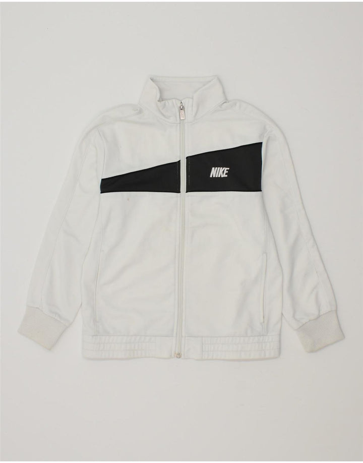NIKE Træningsdragt topjakke til drenge 10-11 år Medium White Colourblock