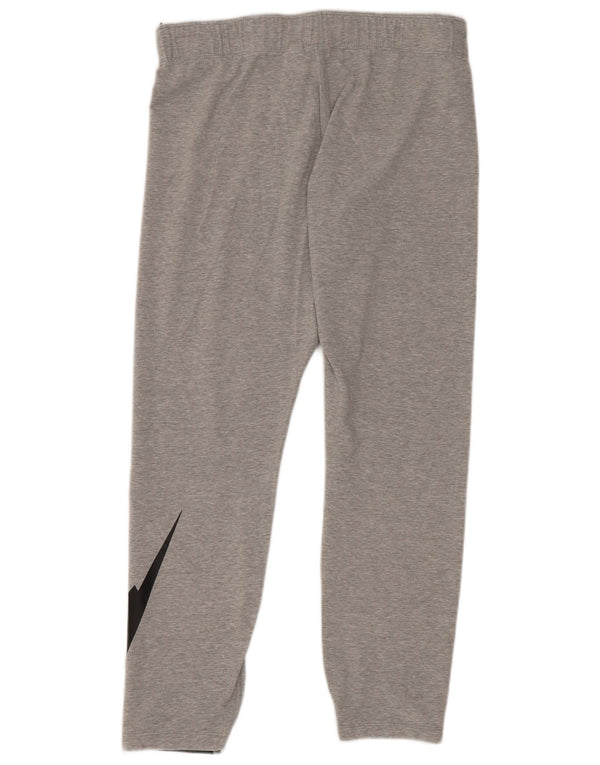 Nike Legging court graphique pour femme UK 14 Large Gris Coton Sports