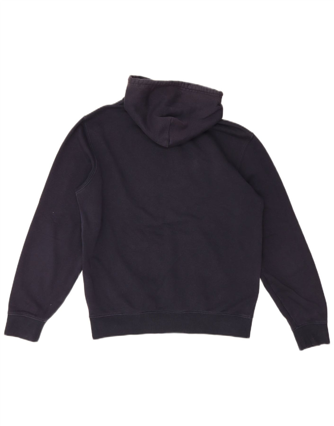 Champion Mens Graphic Hoodie Jumper Medium Navy Blue Cotton