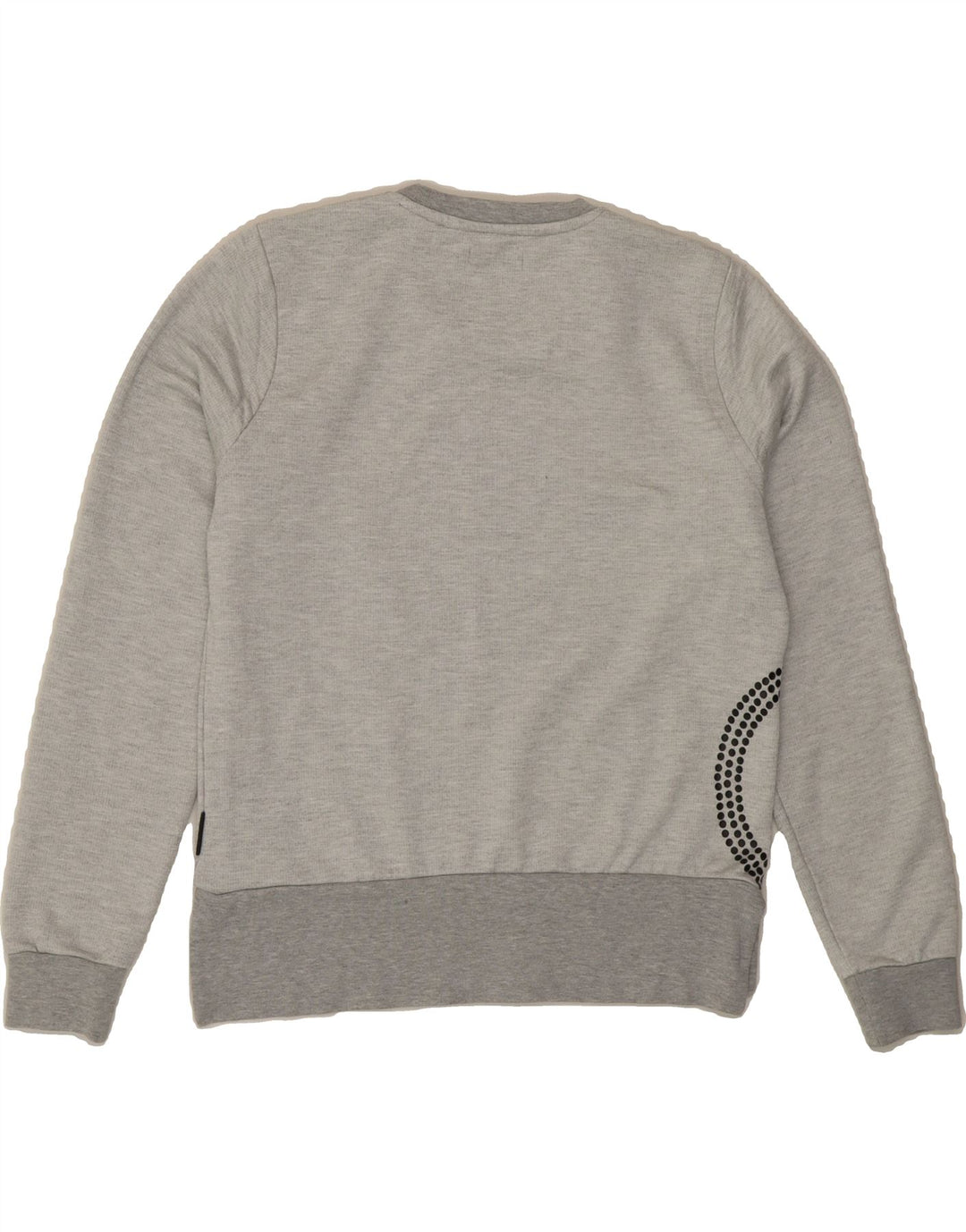 CALVIN KLEIN JEANS Womens Graphic Sweatshirt Jumper UK 14 Medium Grey Vintage Calvin Klein Jeans and Second-Hand Calvin Klein Jeans from Messina Hembry 