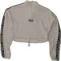 ADIDAS Womens Oversized Graphic Sweatshirt Jumper UK 10 Small  Grey Vintage Adidas and Second-Hand Adidas from Messina Hembry 