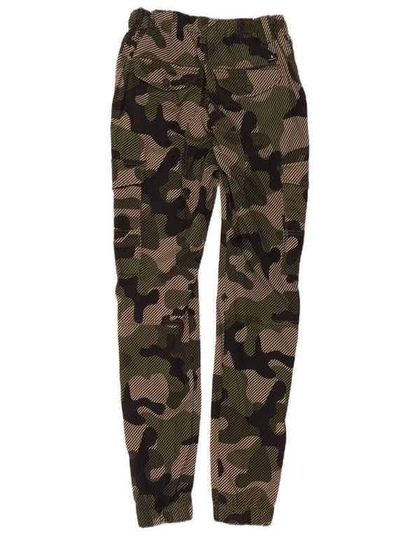 Calças cargo masculinas Jack & Jones 15-16 anos W24 L29 camuflagem cáqui