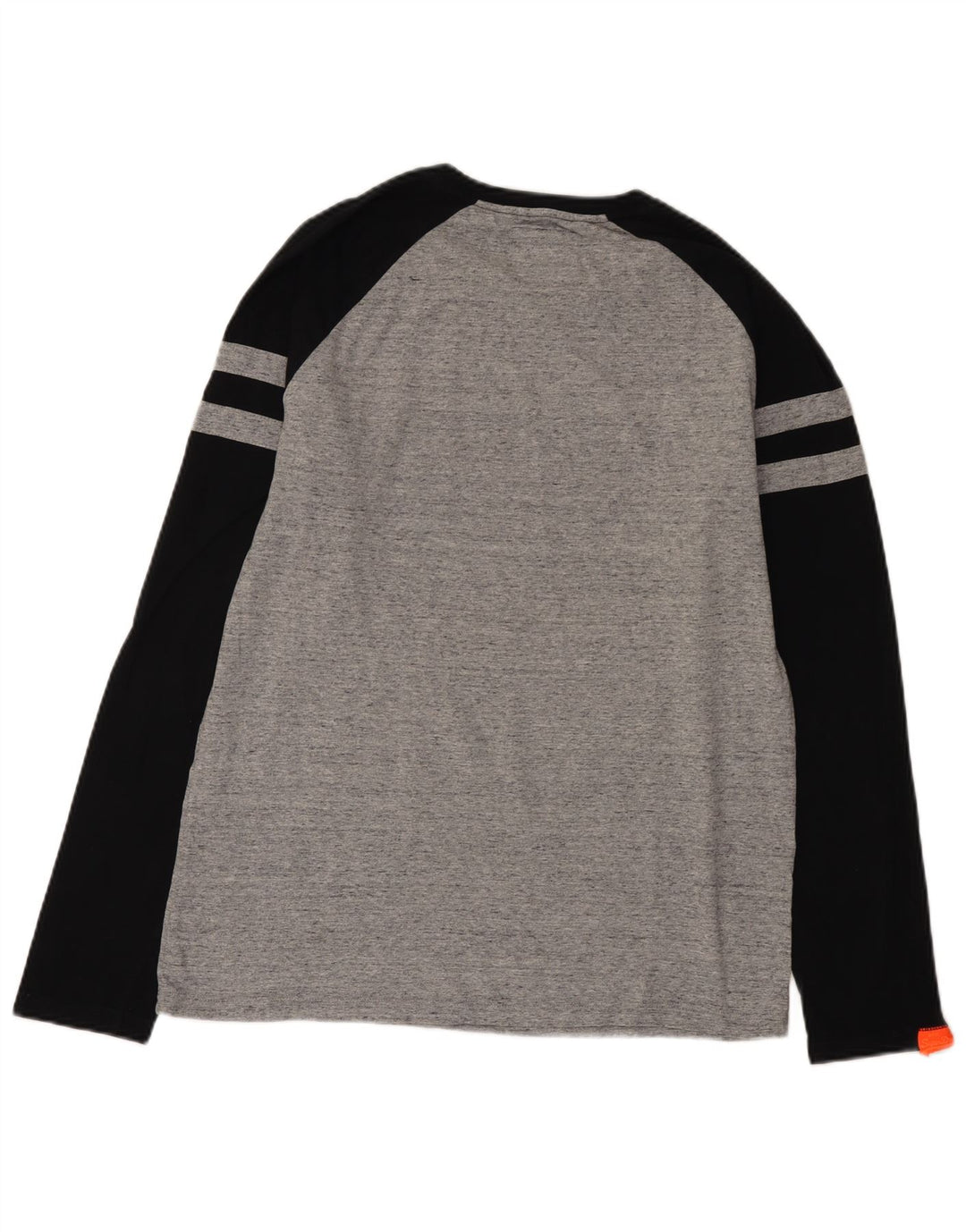Мужской топ Superdry с длинным рукавом XL, цветной блок, серый
