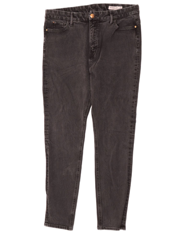 Marks & Spencer Womens The Magic Skinny Jeans UK 16 Large W34 L28 Black
