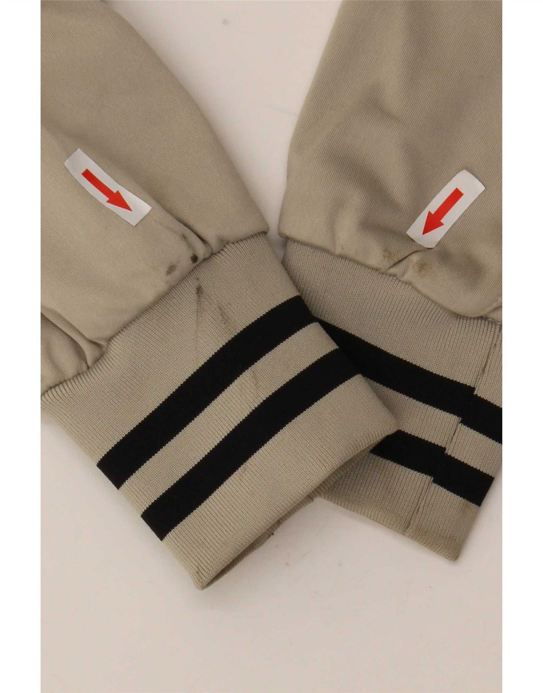 Giacca da tuta da uomo Champion Poliestere a righe beige medio