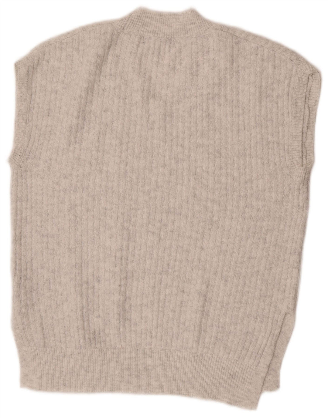 Marks & Spencer Dame Oversized Vest Tank Top UK 10 Small Grå Akryl