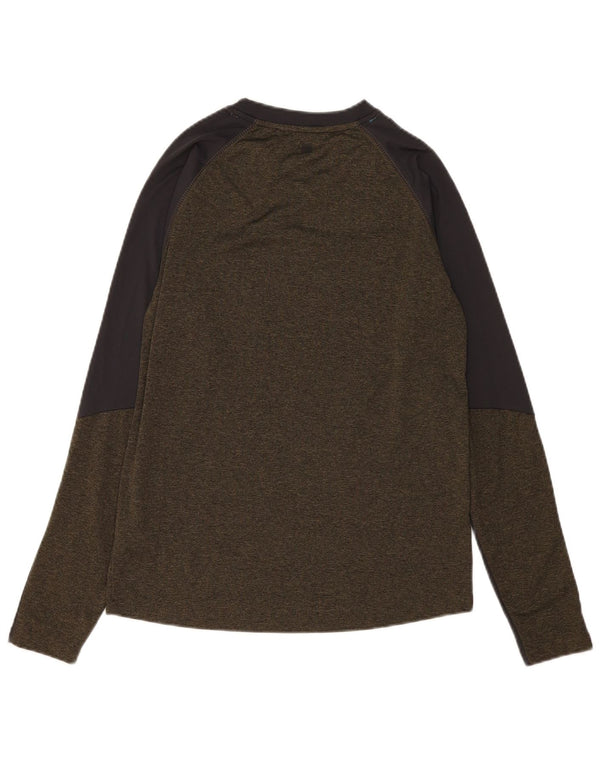 Ανδρική μπλούζα Mountain Warehouse, Μακρυμάνικο Small Green Colourblock Sports