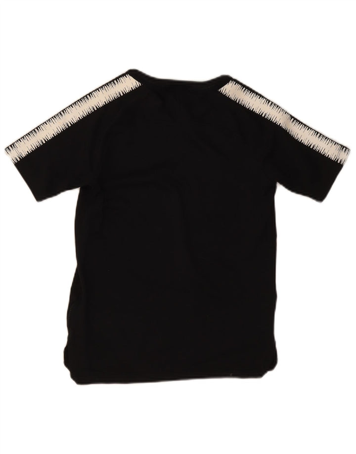 Nike Boys Dri Fit T-Shirt Top 8-9 Years Small  Black Colourblock Polyester