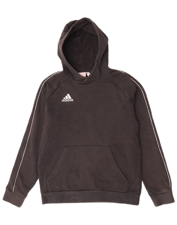 Felpa con cappuccio da ragazzo Adidas 15-16 anni XL cotone nero