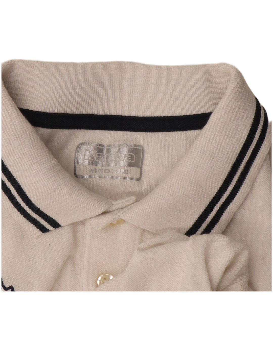 Kappa Herre Polo Shirt Medium White