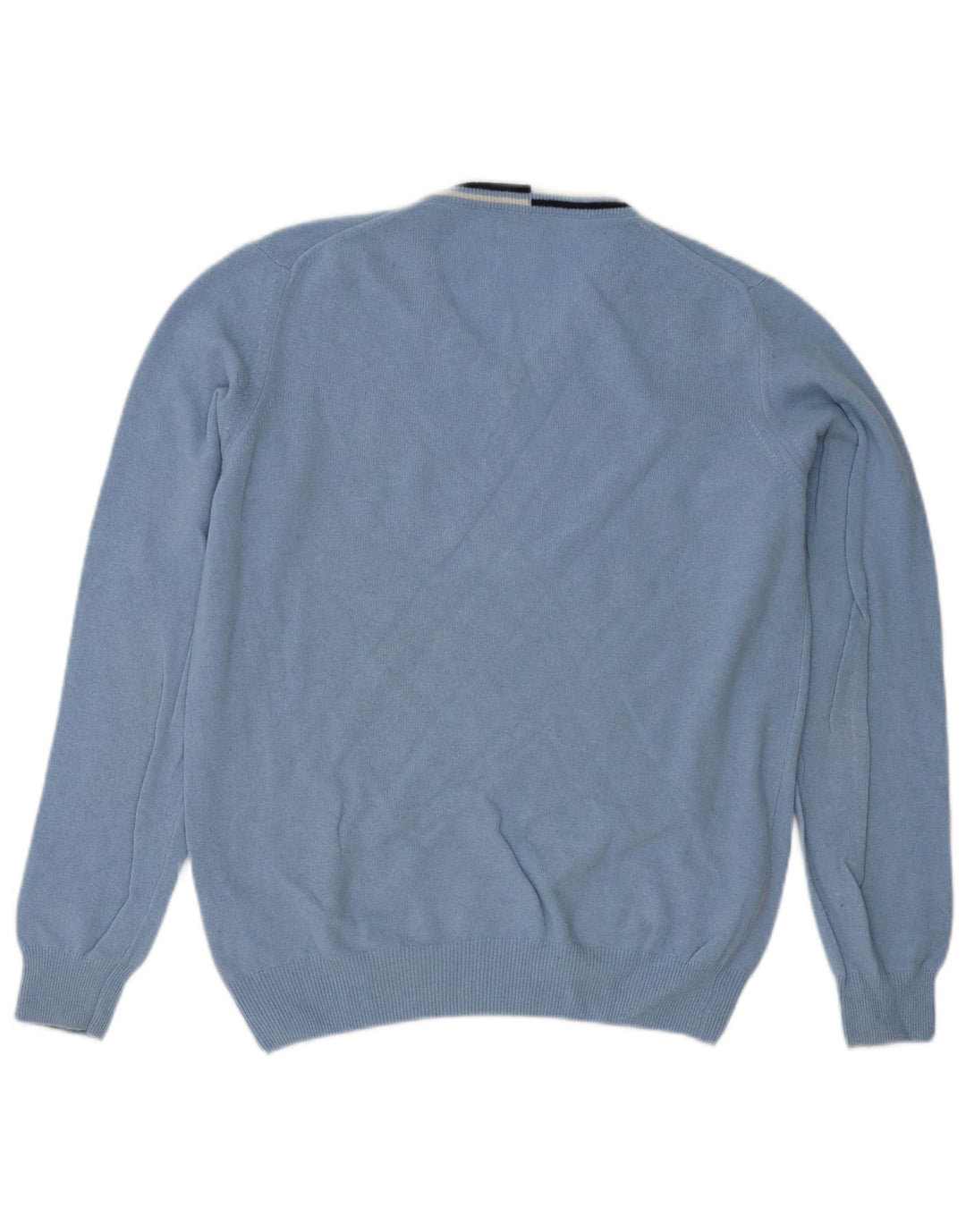 Fred Perry Boys V-hals sweater 15-16 år Blå uld