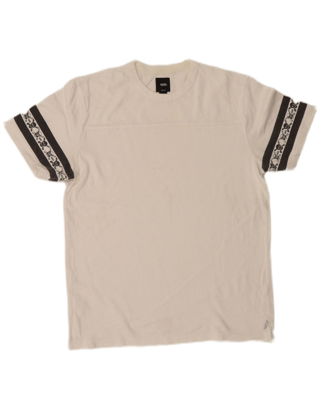 Vans Herre grafisk T-shirt Top Medium White Colourblock Bomuld