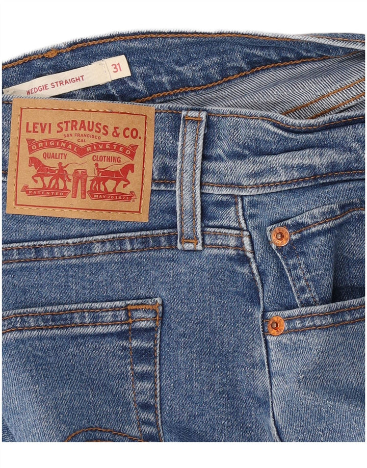 Levi's Womens Wedgie Straight Jeans W31 L28 Blue
