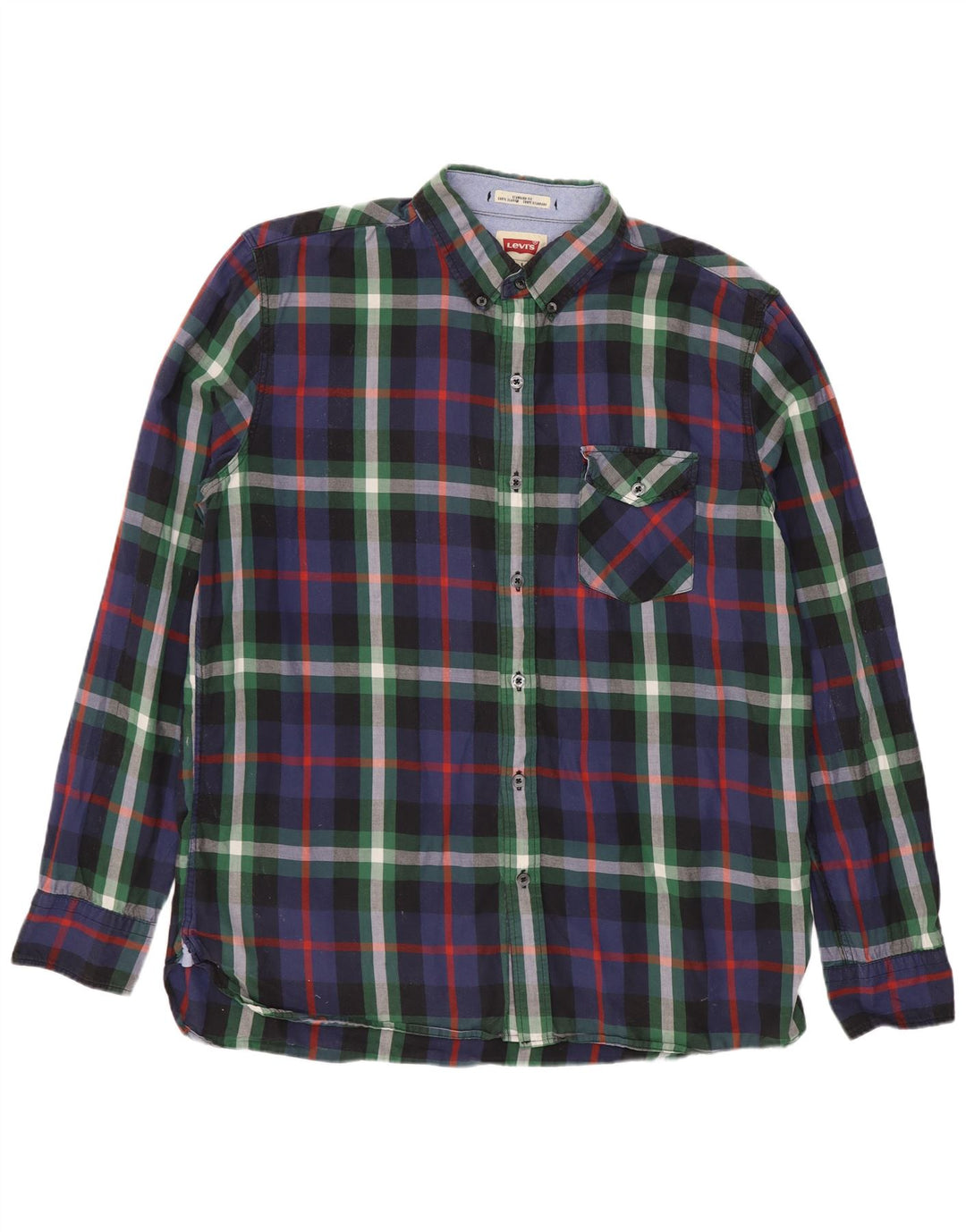 Cămașă pentru bărbați Levi's Standard Fit, mare, multicolor, din bumbac