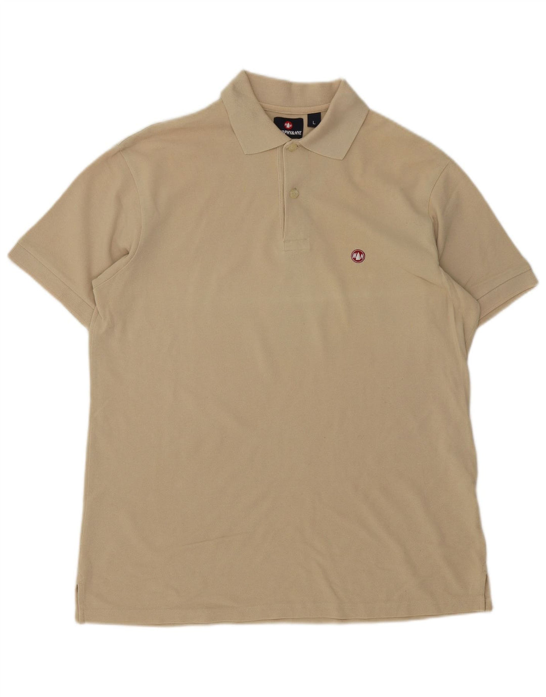 Murphy & Nye Herren-Poloshirt, groß, beige Baumwolle