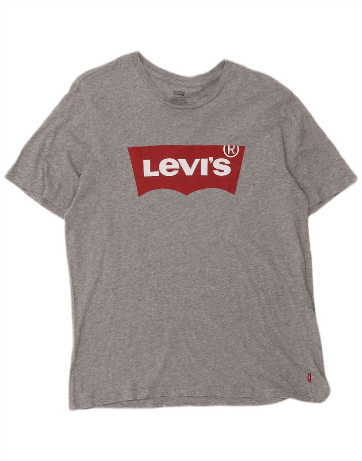 Levi's Mens Graphic T-Shirt Top Medium Grey