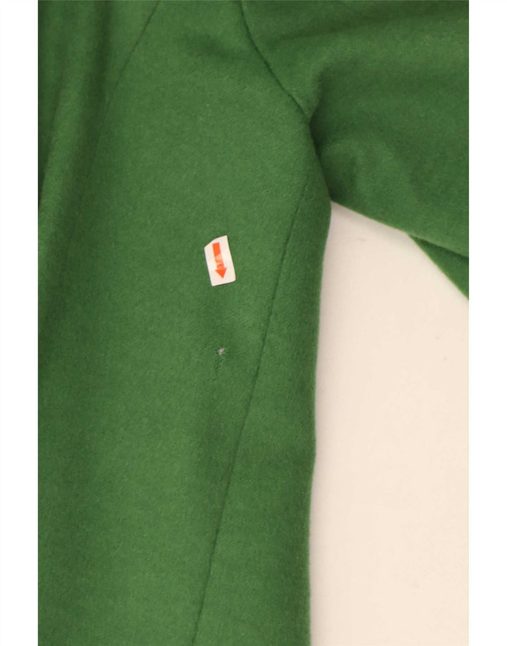 Hucke Womens Double Breasted Blazer Jacket UK 18 XL Green Wool