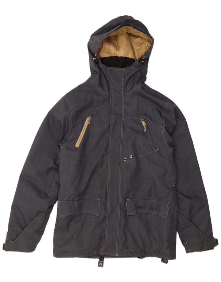 Animal Veste coupe-vent à capuche pour homme UK 38 Bleu marine moyen Polyester